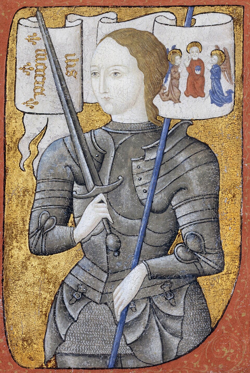 Fifteenth century miniature of Joan of Arc